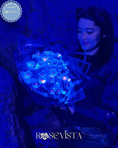 ™RoseVista ∞ 30'lu Ledli Sonsuz Papatya Buketi