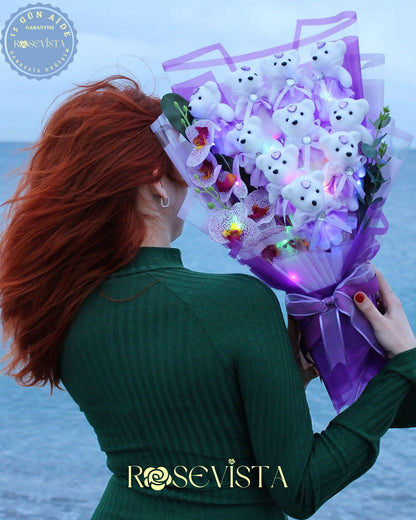 ™RoseVista ∞ Ledli Ayıcık Buketi