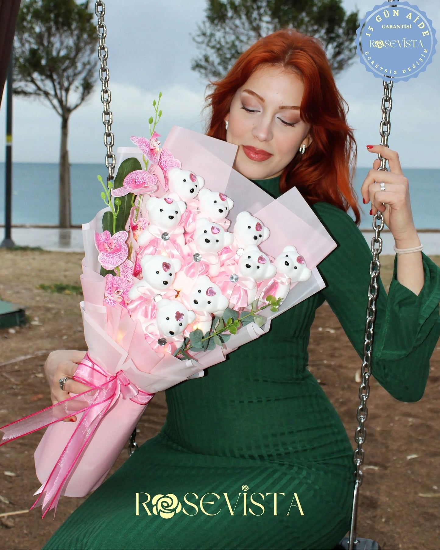 ™RoseVista ∞ Ledli Ayıcık Buketi