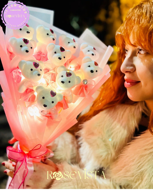 ™RoseVista ∞ Ledli Ayıcık Buketi