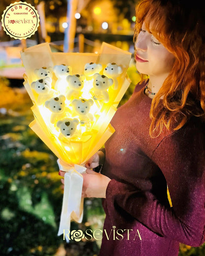 ™RoseVista ∞ Ledli Ayıcık Buketi